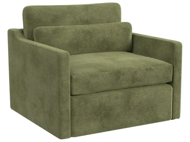 Slope Swivel Chair-And-A-Half - Antique Loden