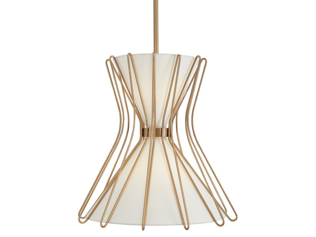 Boomerang, 2 Lt Pendant - Brass Small - main image