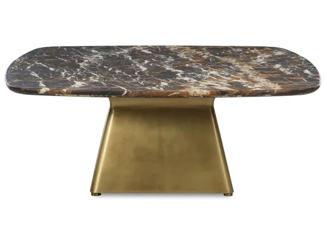 Equilateral Coffee Table - Michelangelo/Brass, 2 Cartons