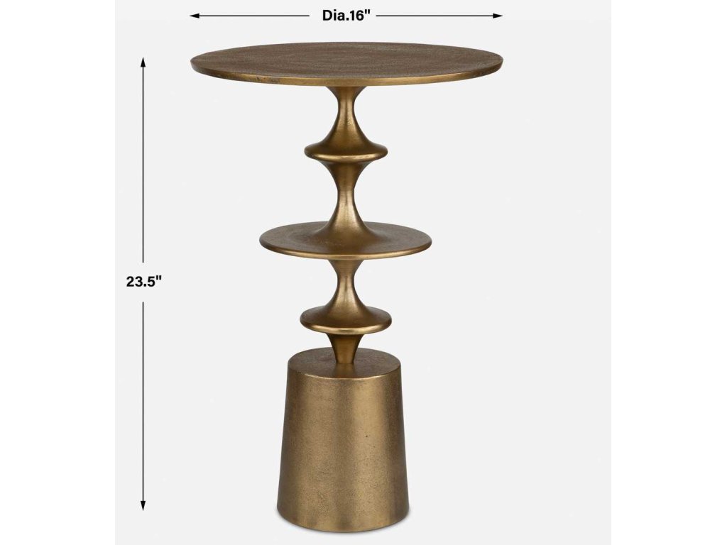 Flight Accent Table, Brass - image 7