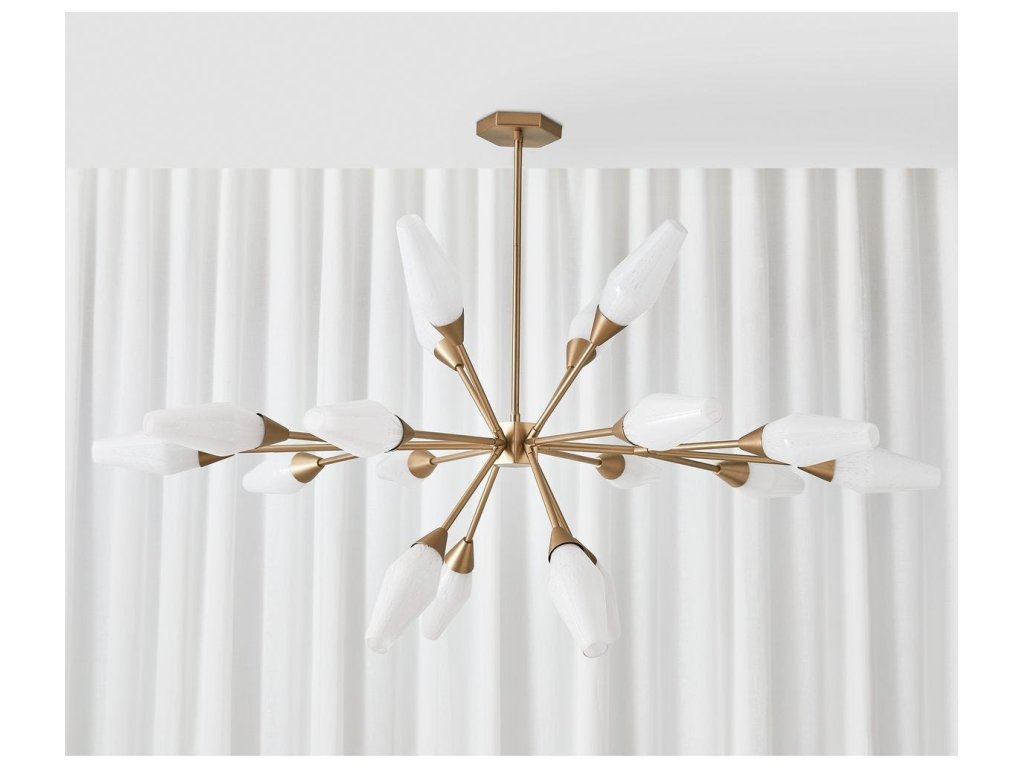 Agapanthus, 18 Lt Pendant - Brass - image 7