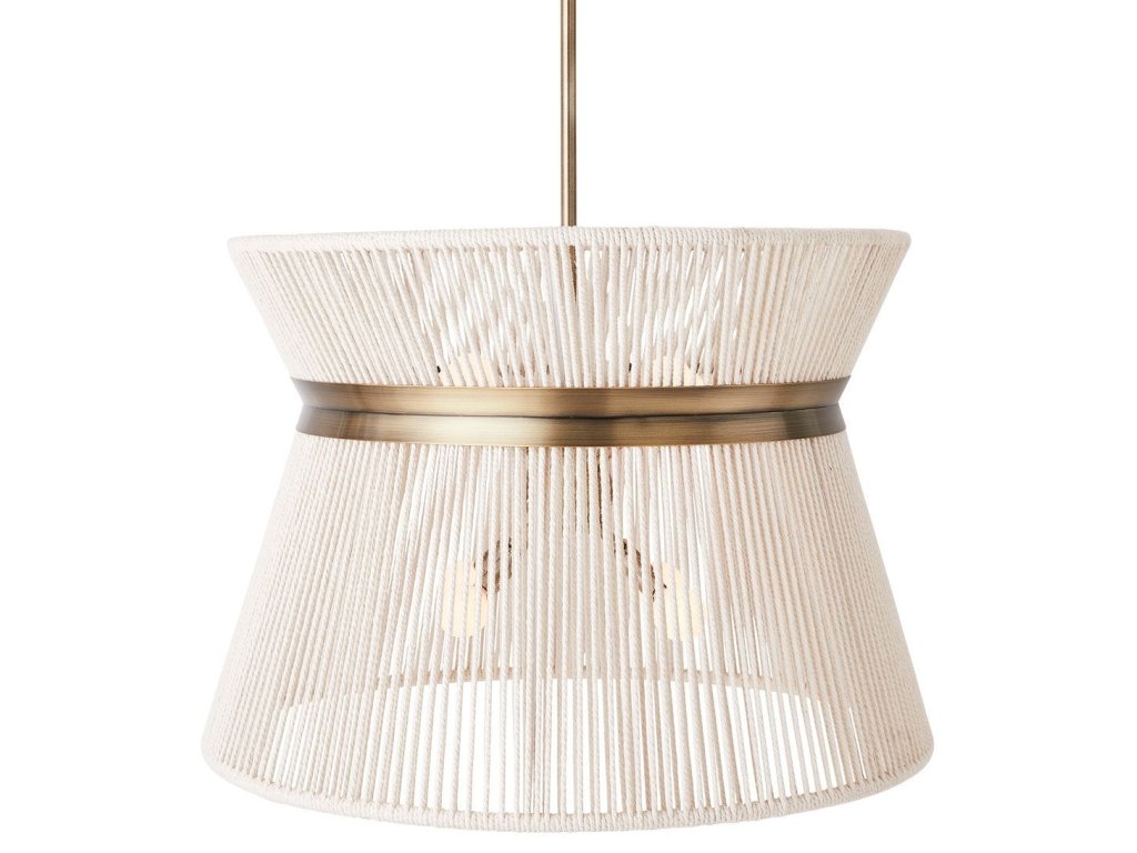 Highly Strung, 8 Lt Round Pendant - White - main image