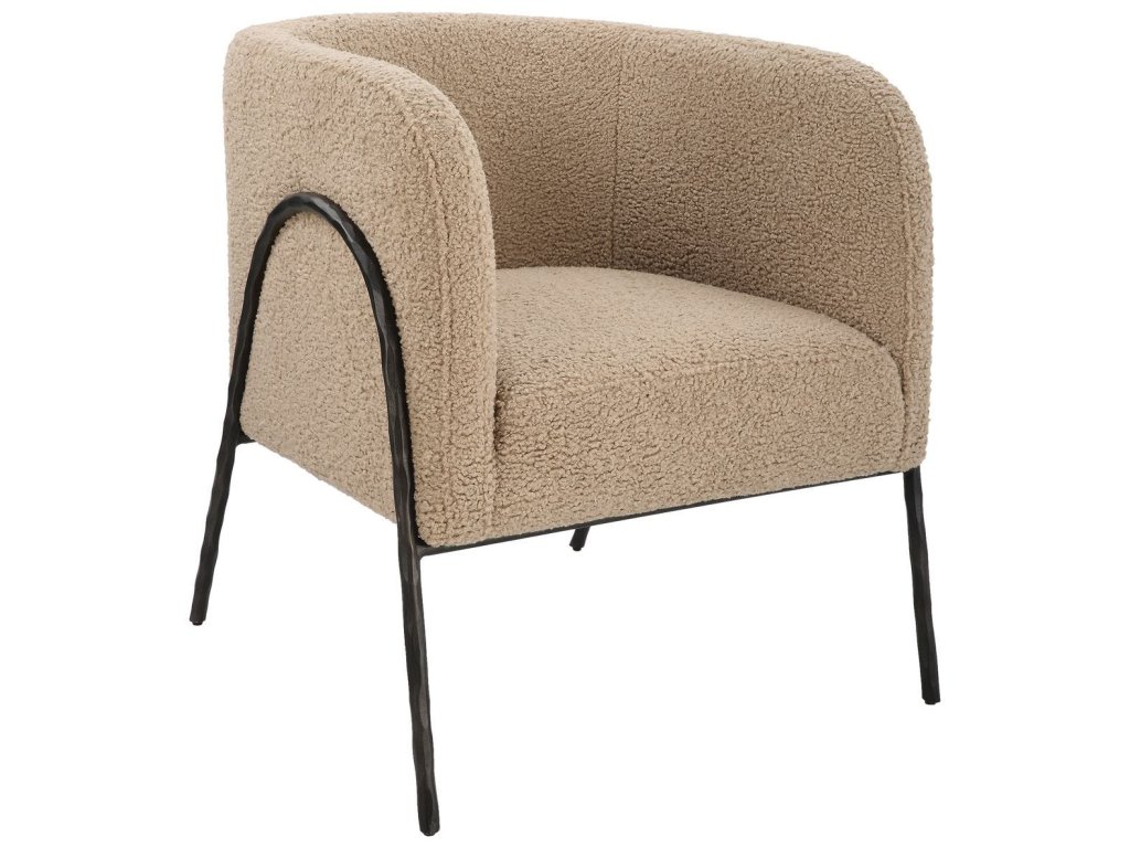 Jacobsen Accent Chair, Latte Shearling - image 2