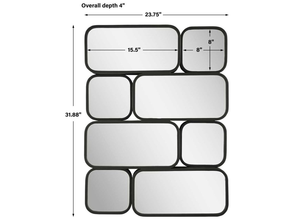 Canute Mirror, Black - image 5