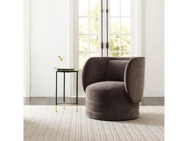 Sanctuary Swivel Chair - Lux Graphite