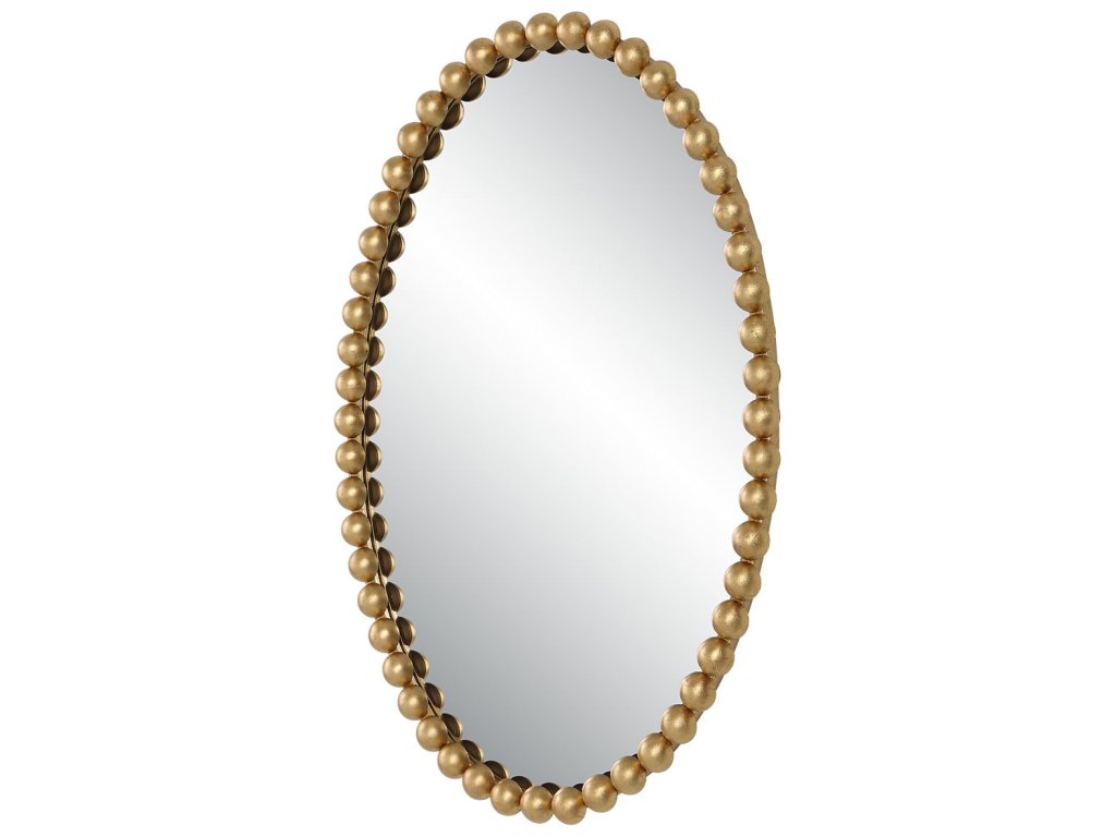 Serna Oval Mirror, Gold - image 2