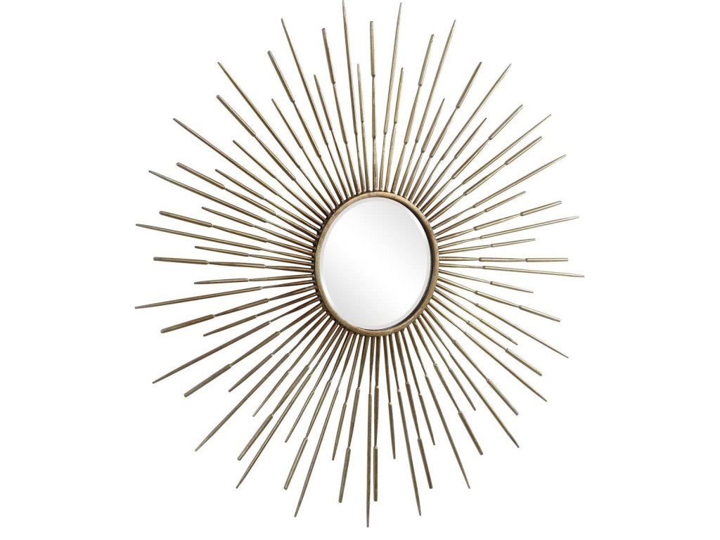 Golden Rays Round Mirror - image 2