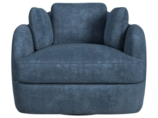 Scoop And A Half Swivel Chair - Lux Peacock