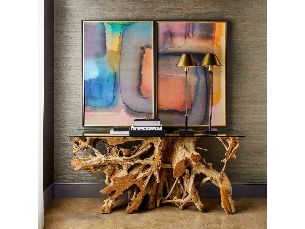 Center Root Console Table - 74X17, 2 Cartons - image 1