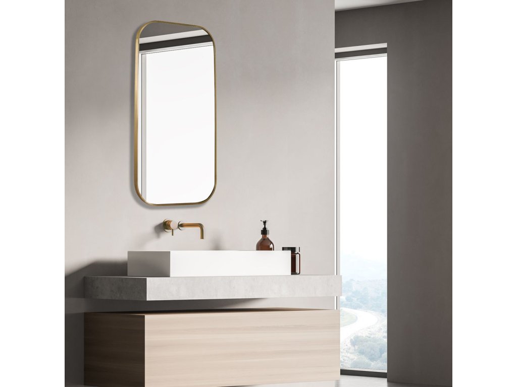 Taft Mirror, Brass - image 2