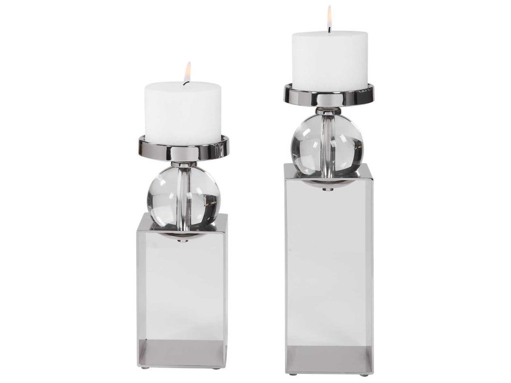 Lucian Candleholders, S/2 - image 2