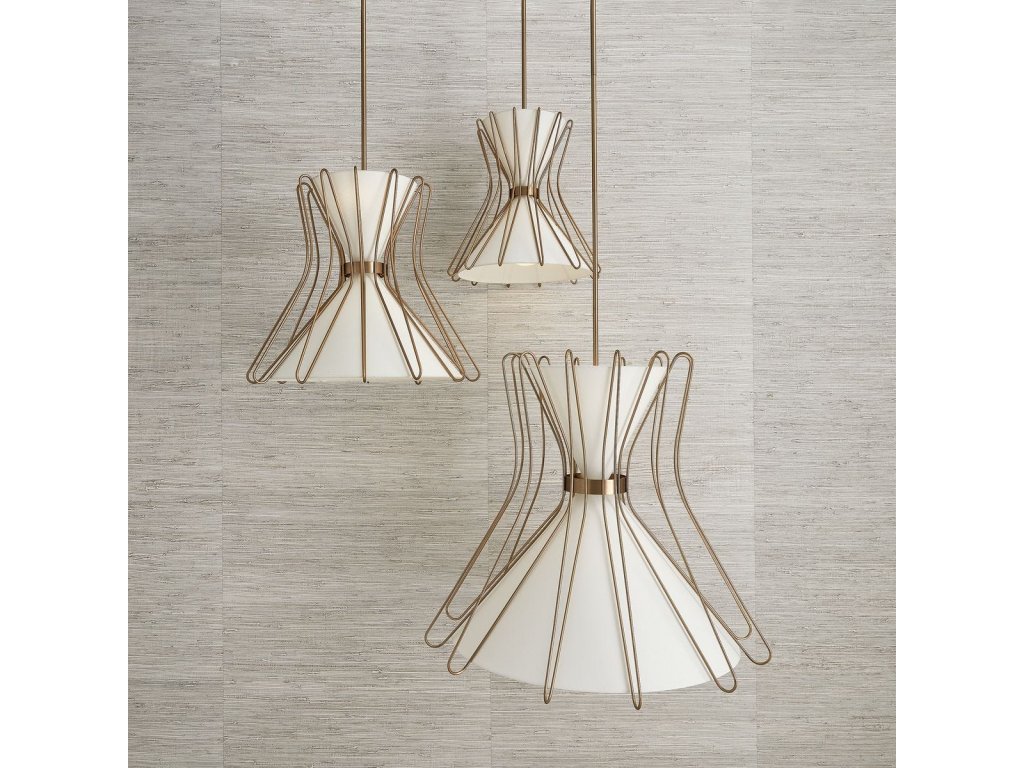 Boomerang, 4 Lt Pendant - Brass Medium - image 4