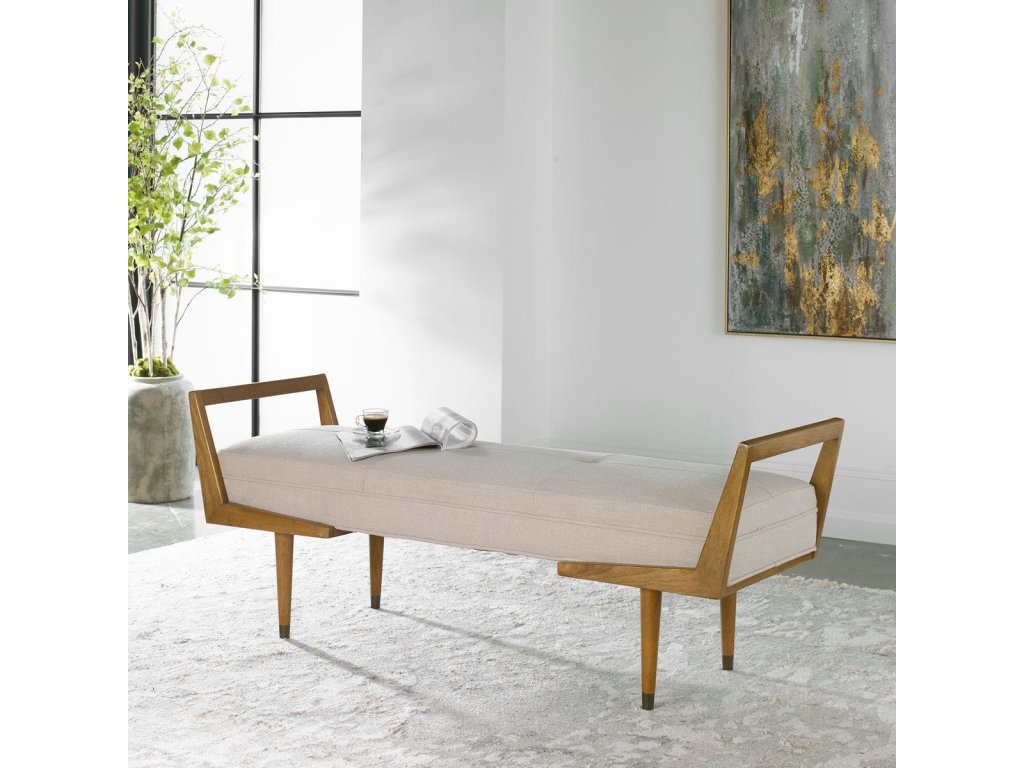 Waylon Bench, Ivory - image 1
