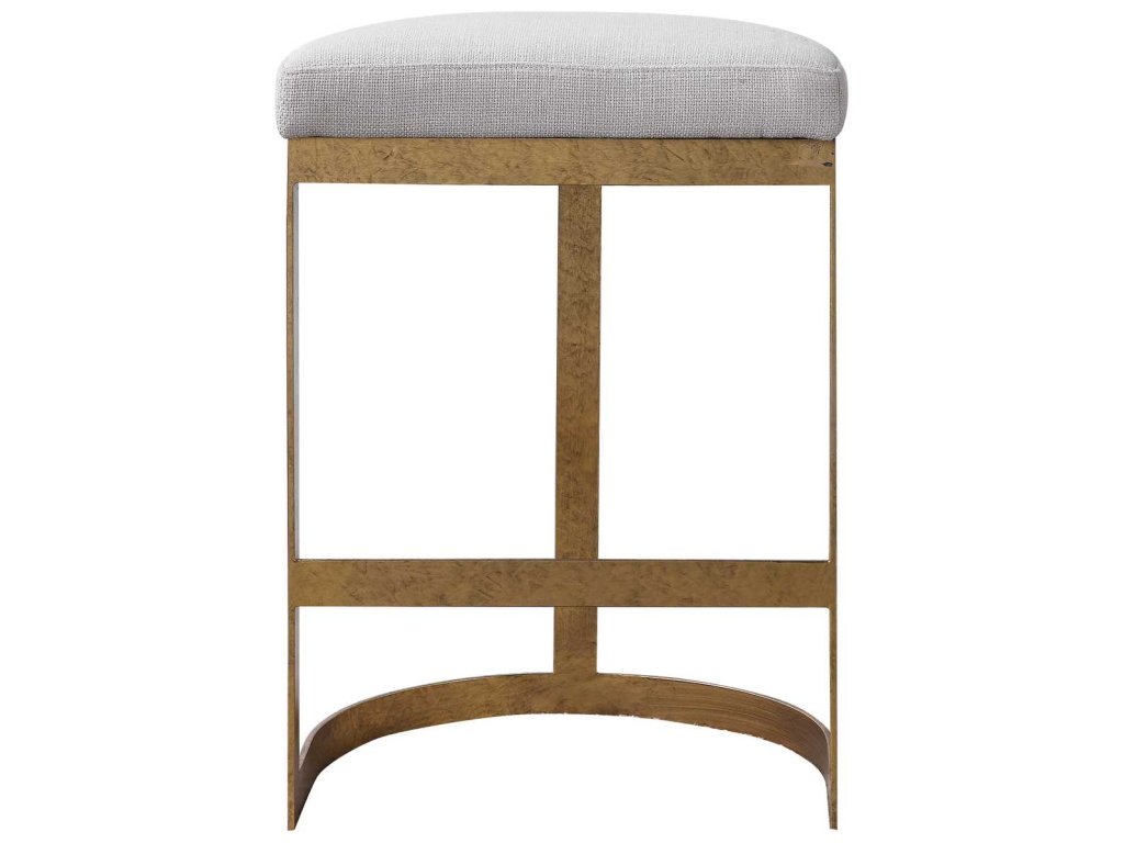 Ivanna Counter Stool, Gold - Beige - image 6