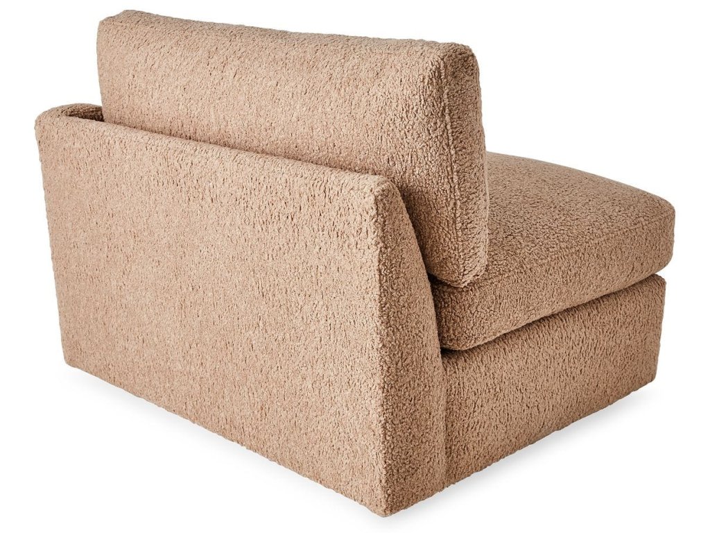 Slope Sofa, Right Arm Facing - Toast Faux Sheepskin - image 4