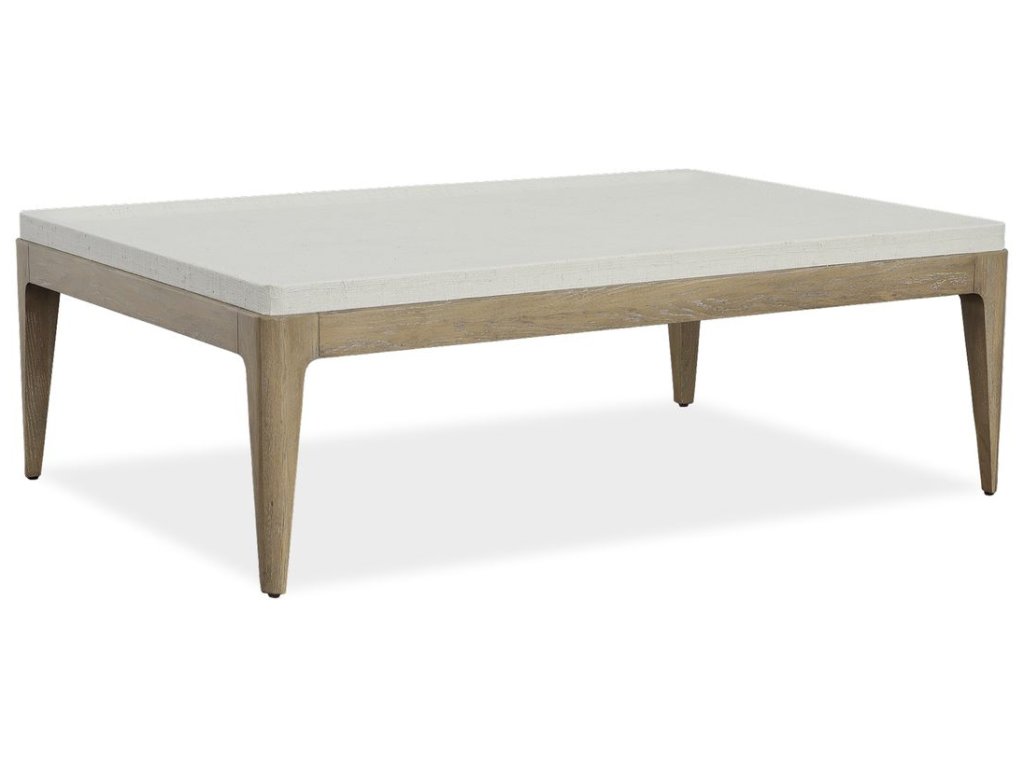 White Linen Coffee Table - image 2