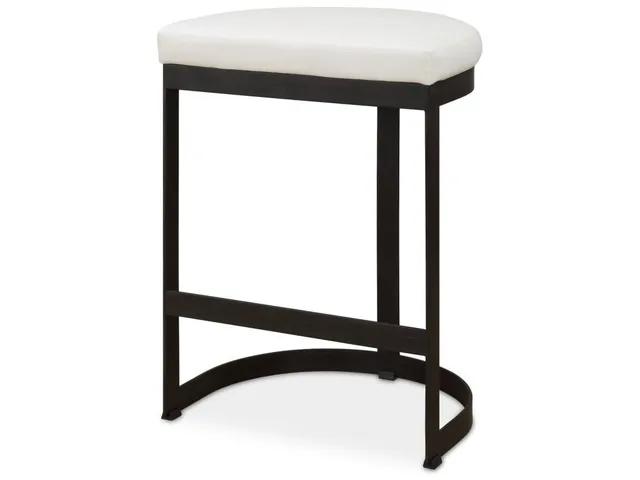 Ivanna Counter Stool, Black - White