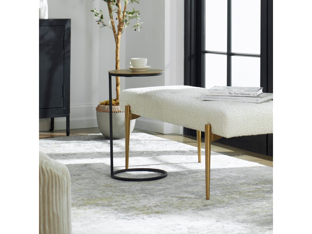 Brunei Accent Table, Gold - image 1