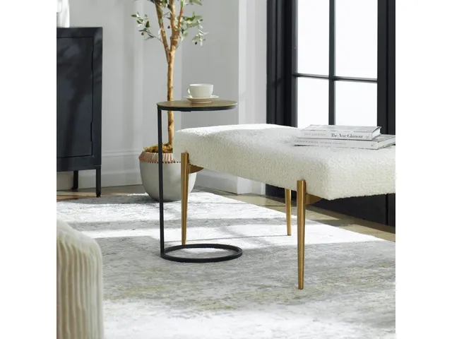 Brunei Accent Table, Gold - Alternative View