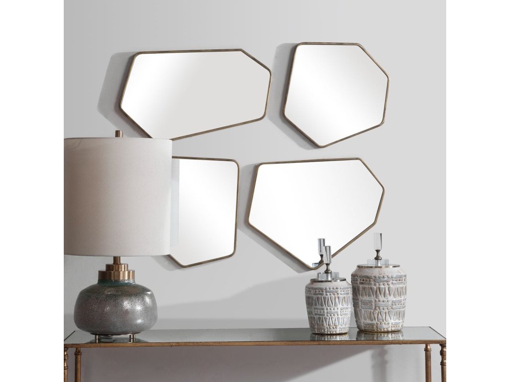 Linneah Mirrors, Gold, S/4 - image 3