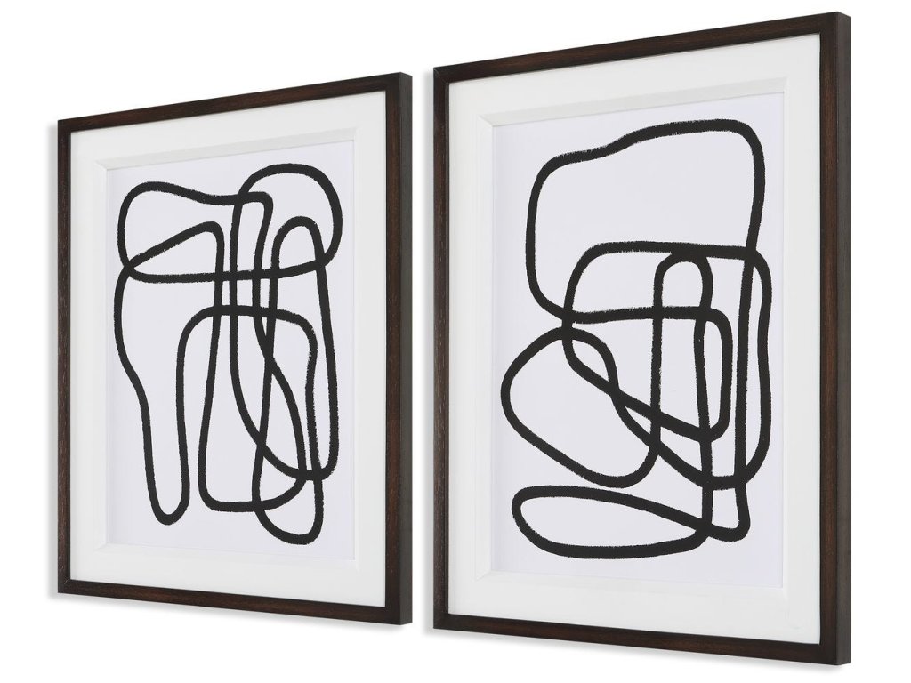 Entangle Framed Prints, S/2 - image 2