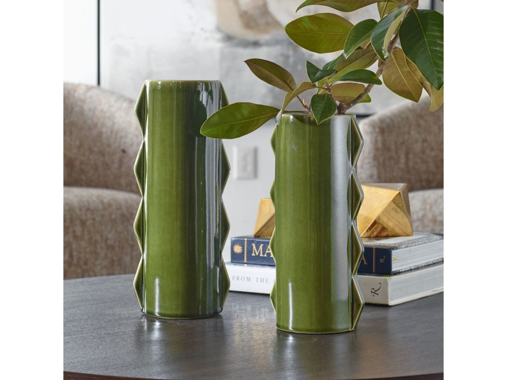 Meander Outdoor Vases, S/2 - image 1