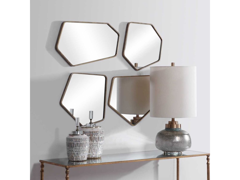 Linneah Mirrors, Gold, S/4 - image 5