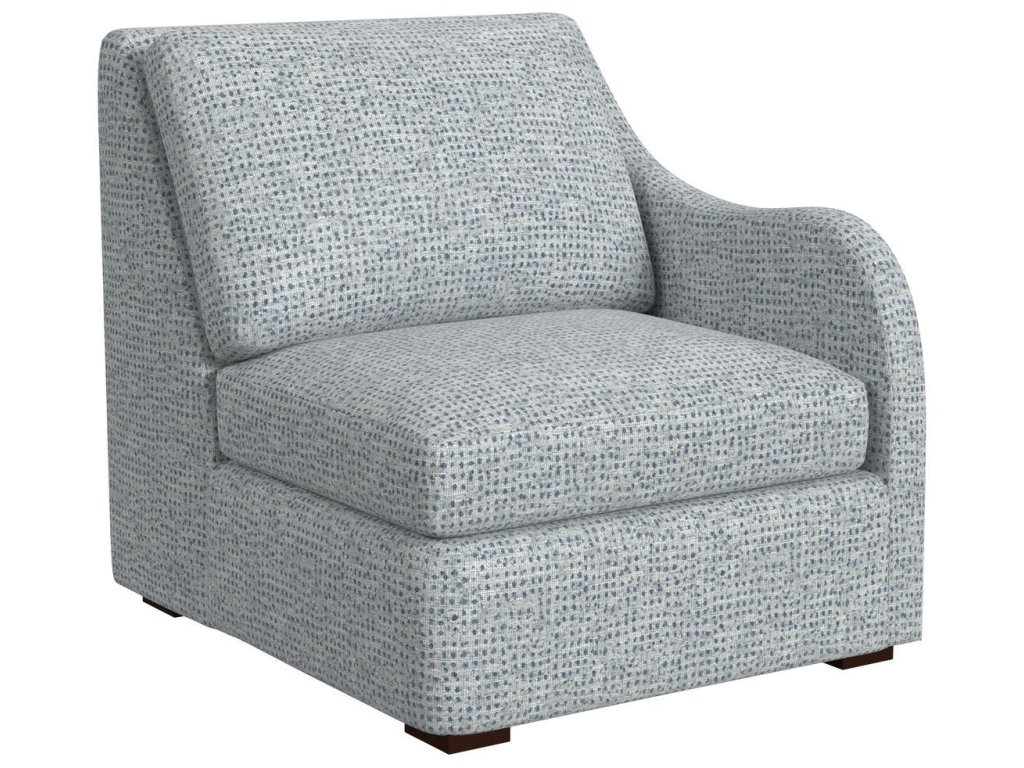 Little Wave Sofa, Right Arm Facing - Dashing Blue - image 1
