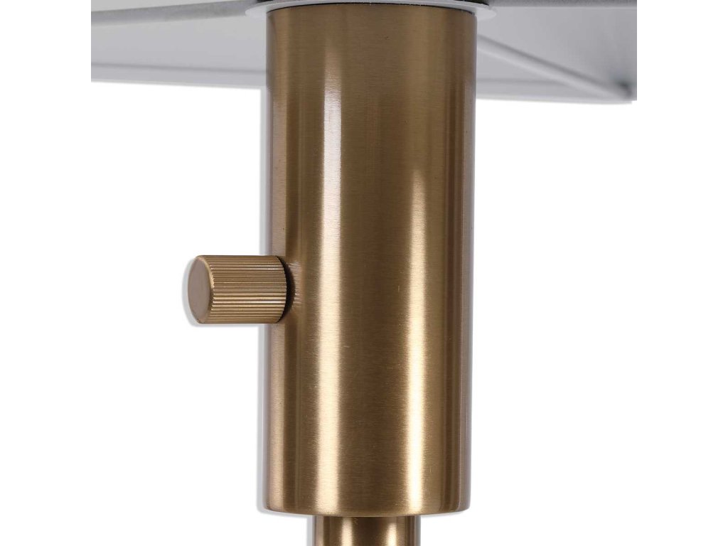 Telescope Buffet Lamp - White Marble/Brass - image 3