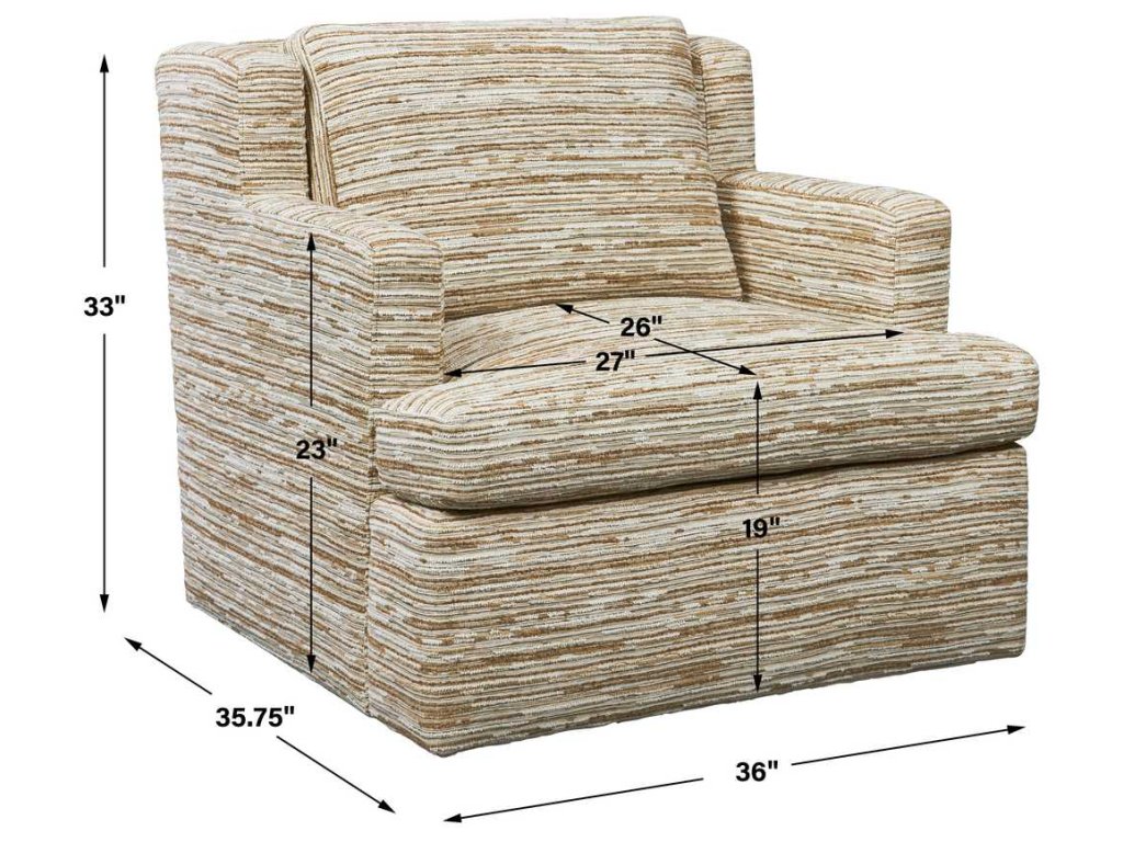 Unwind Swivel Chair - Rag Rug Wheat - image 8