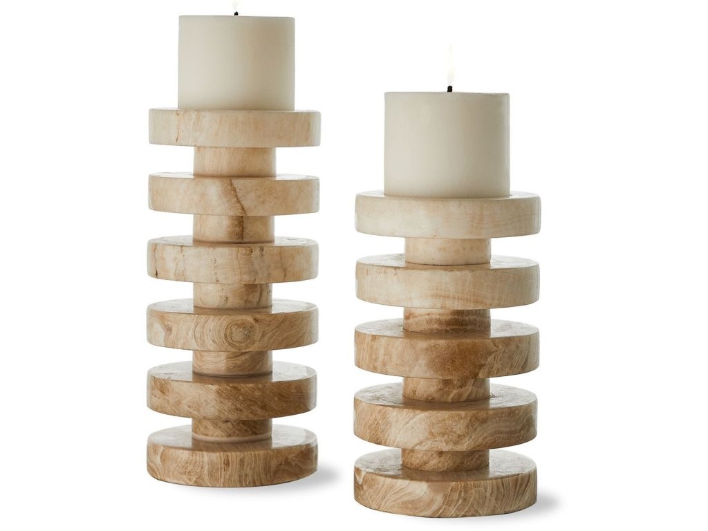 Emora Pillar Candleholders, S/2 - main image