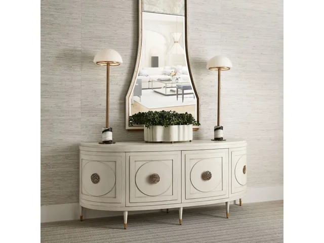Paris 77 Inch Console Cabinet - White - Alternative View