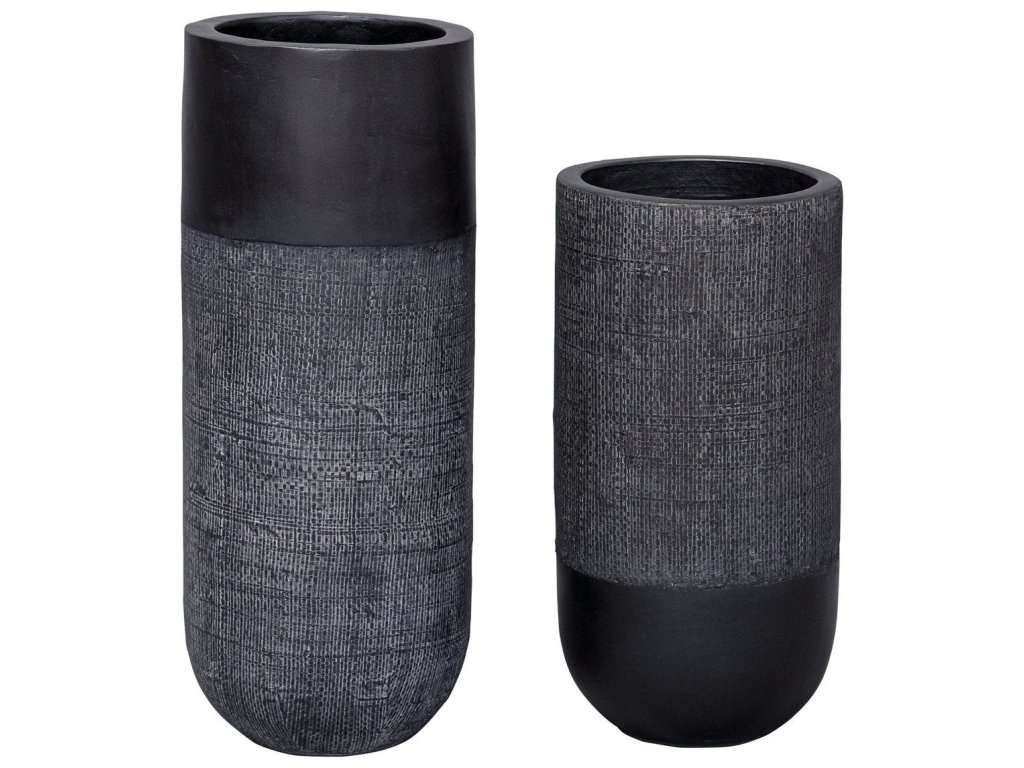 Woven Shadow Vases, S/2 - image 4