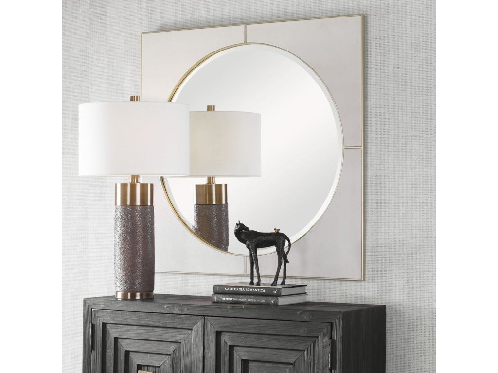 Cyprus Square Mirror, White - image 1
