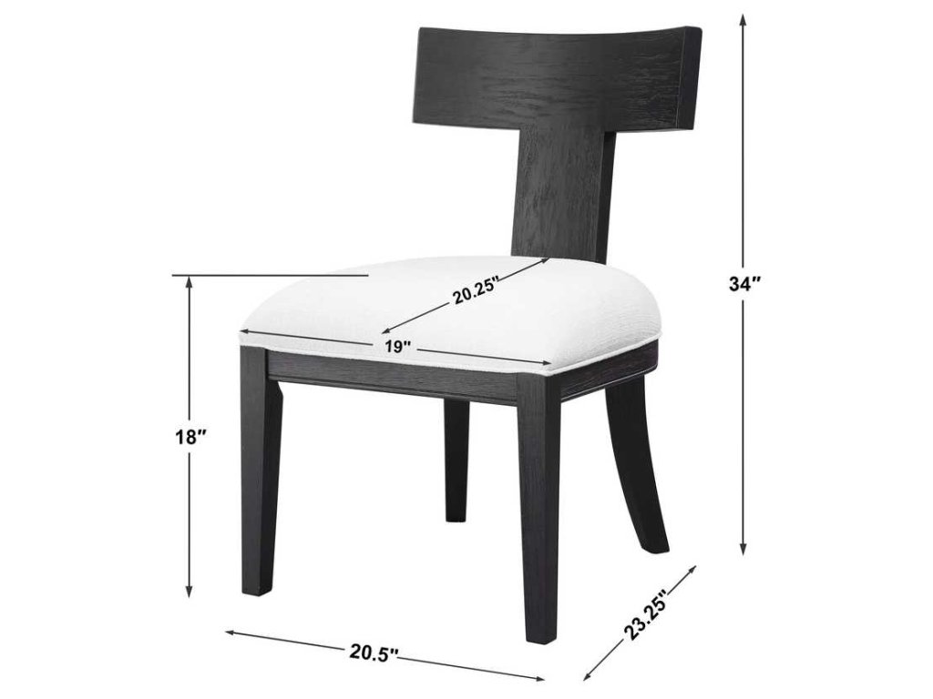 Idris Armless Chair, Charcoal - image 7