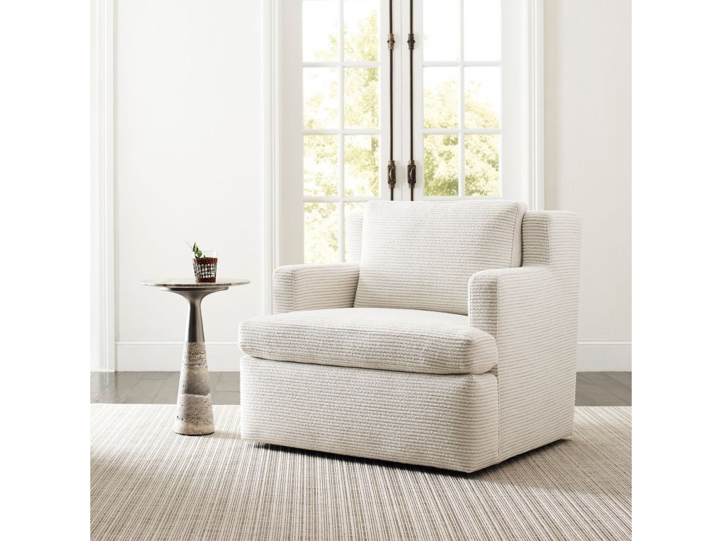 Unwind Swivel Chair - Snow Garden White - image 1