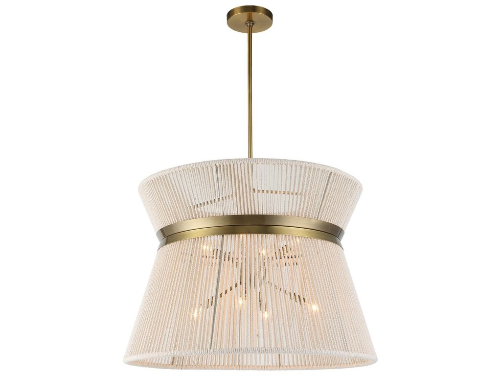 Highly Strung, 8 Lt Round Pendant - White - image 10