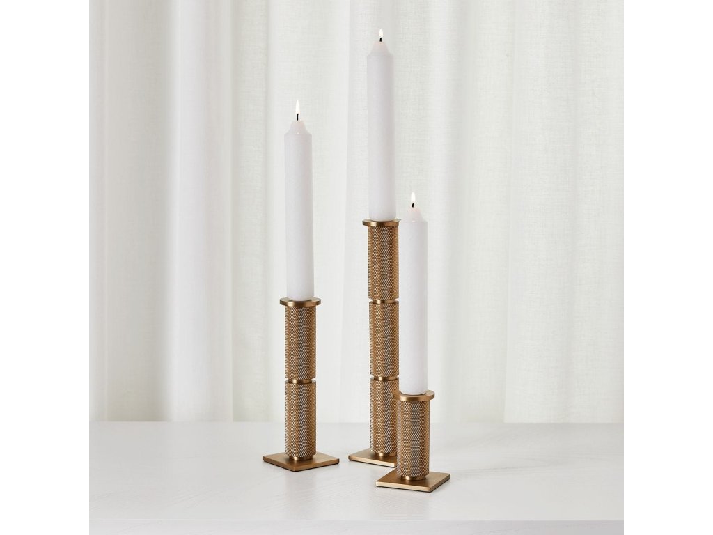 Knurled Taper Candleholders, S/3 - image 5