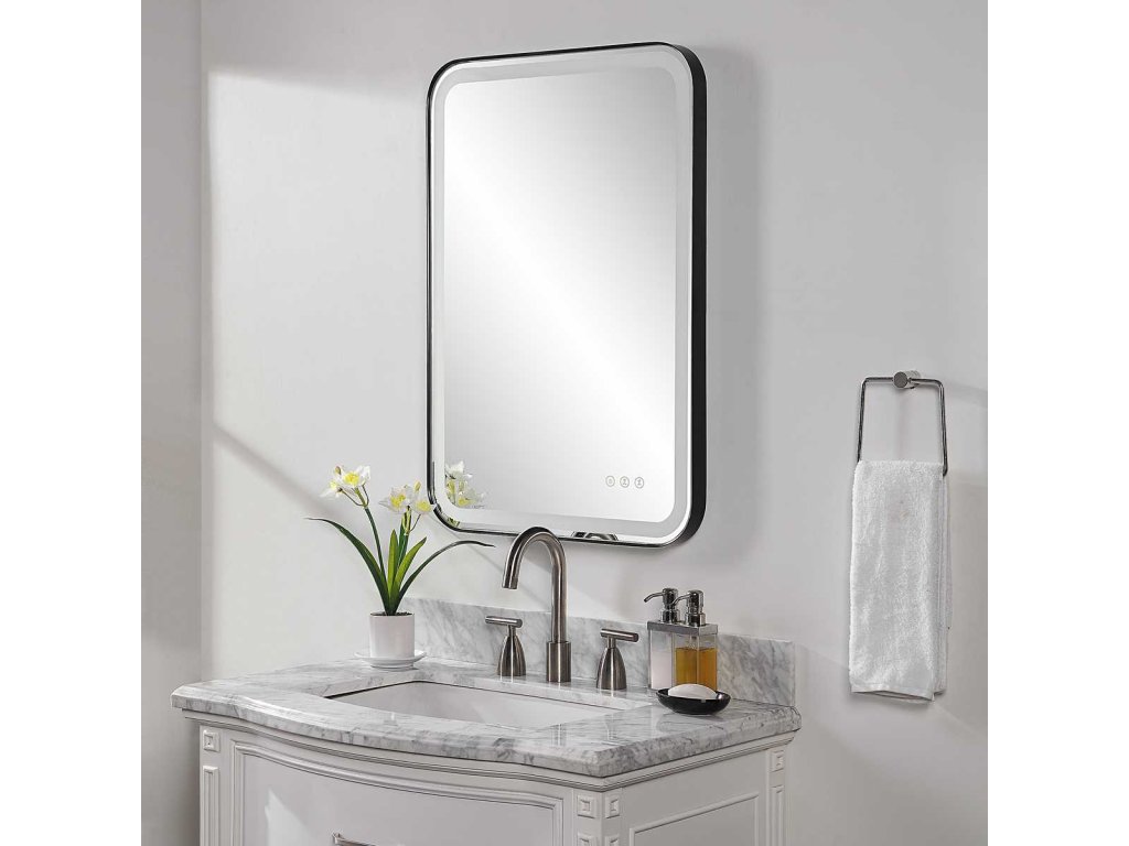 Crofton Lighted Vanity Mirror, Black - image 7