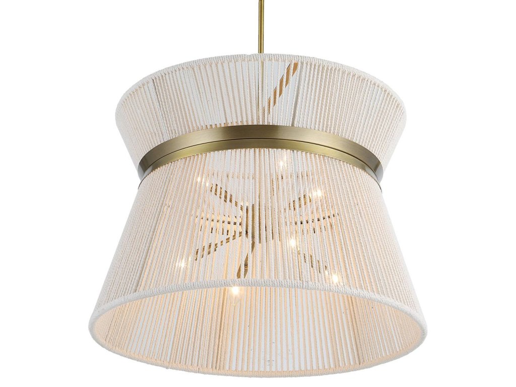 Highly Strung, 8 Lt Round Pendant - White - image 8