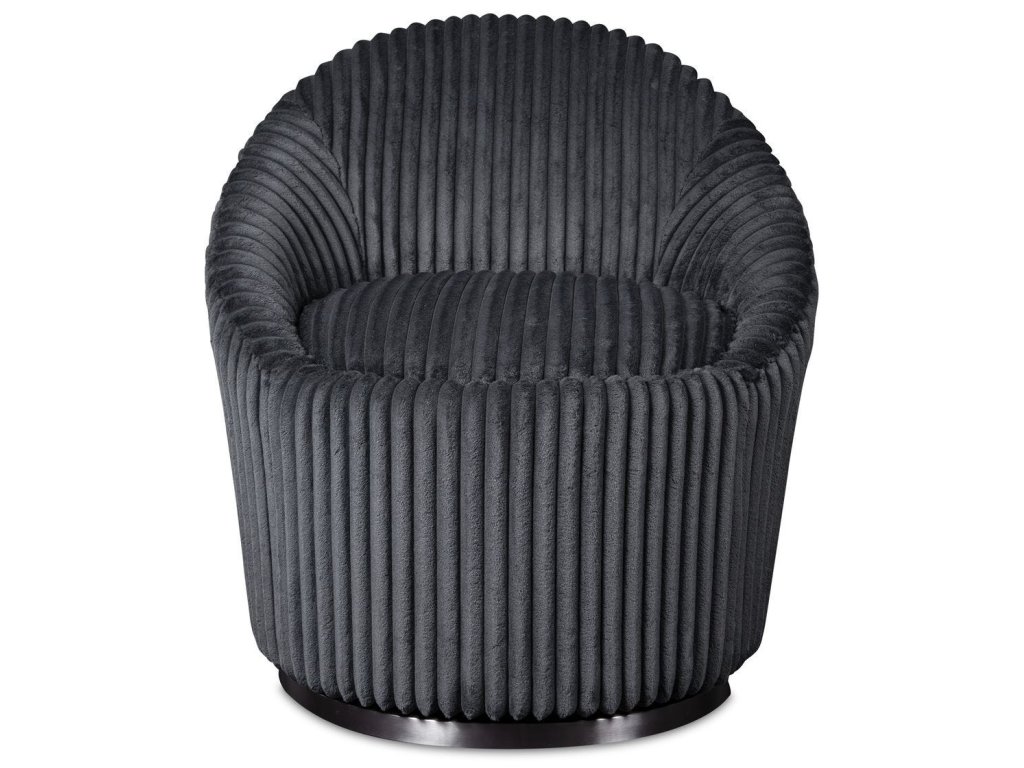 Crue Swivel Chair, Gunmetal - main image