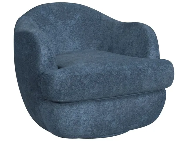 Scoop Swivel Chair - Lux Peacock
