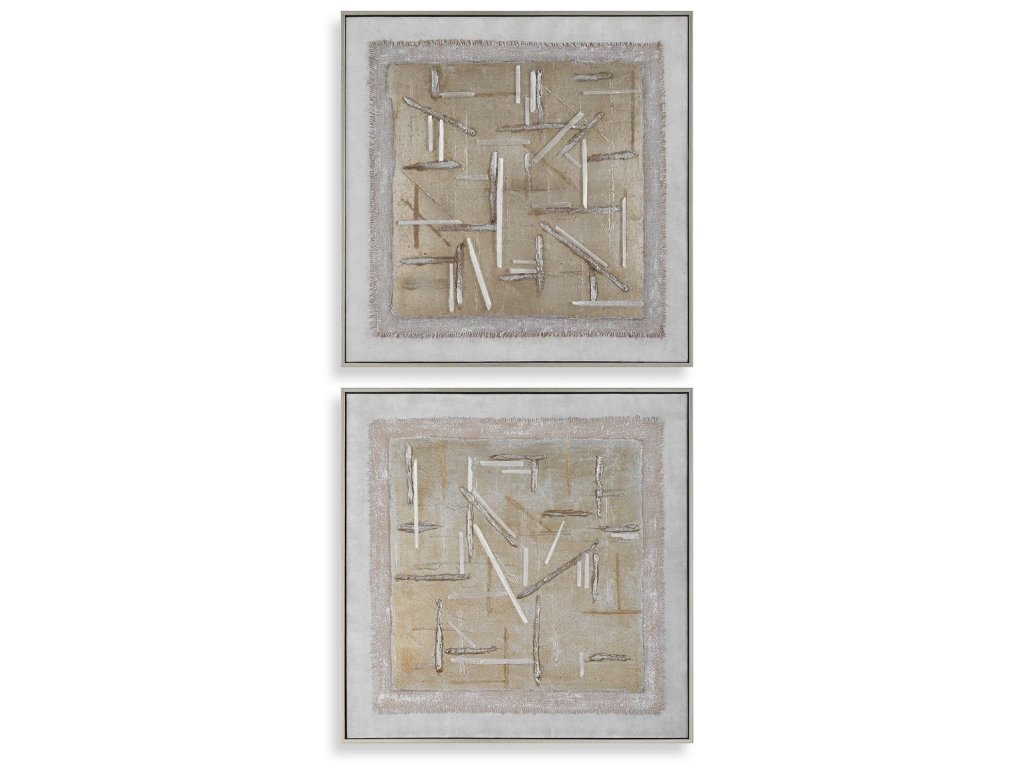 Unpredictable Hand Painted Canvases, S/2 - main image