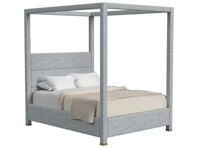 Hibernate Canopy Bed, Queen - Dashing Blue , 2 Cartons
