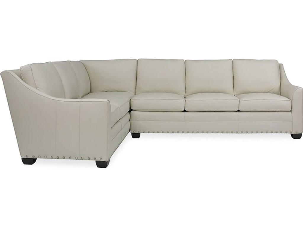 Nicholas Leather Left Arm Corner Sofa - main image