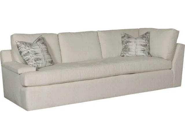 Crew Leather Left Arm Bench Seat Corner Sofa - Alternative View