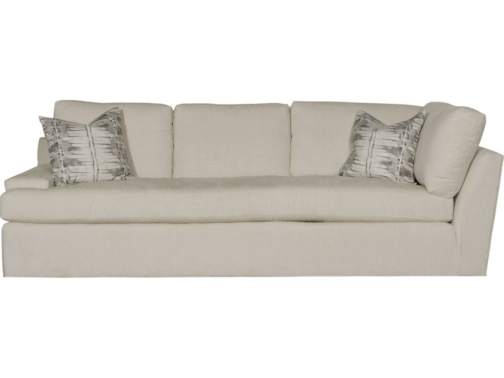 Crew Leather Left Arm Bench Seat Corner Sofa - main image