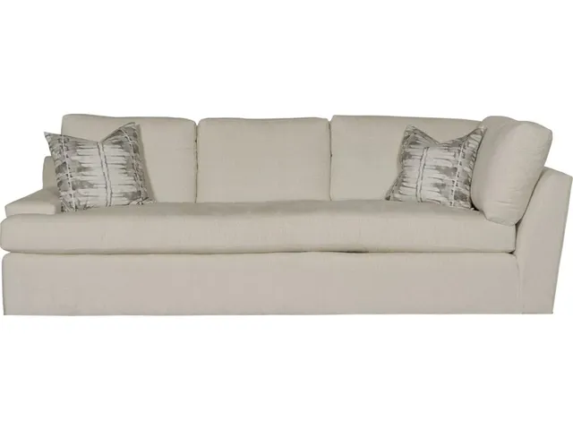 Crew Leather Left Arm Bench Seat Corner Sofa