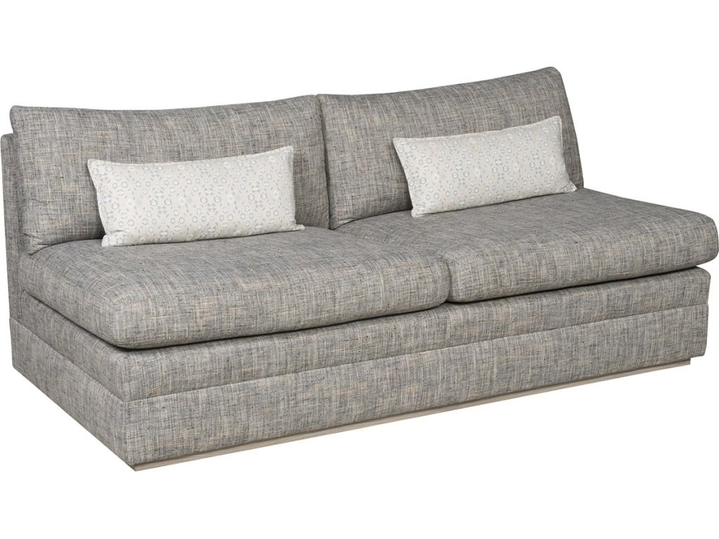 Boyden Leather Armless Loveseat - image 1