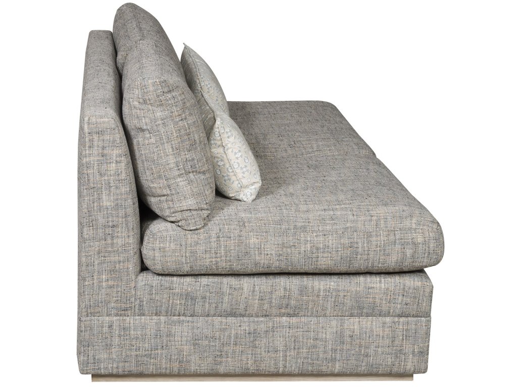Boyden Leather Armless Loveseat - image 3